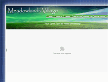 Tablet Screenshot of meadowlandsvillage.com